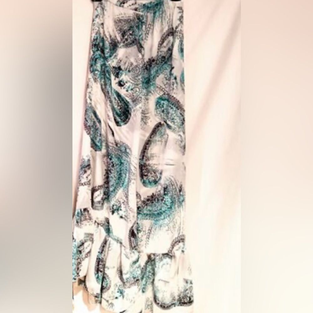 🛍️Casa Lee Black and Green Floral 💐Maxi High Fashion Skirts sizes : various 💥